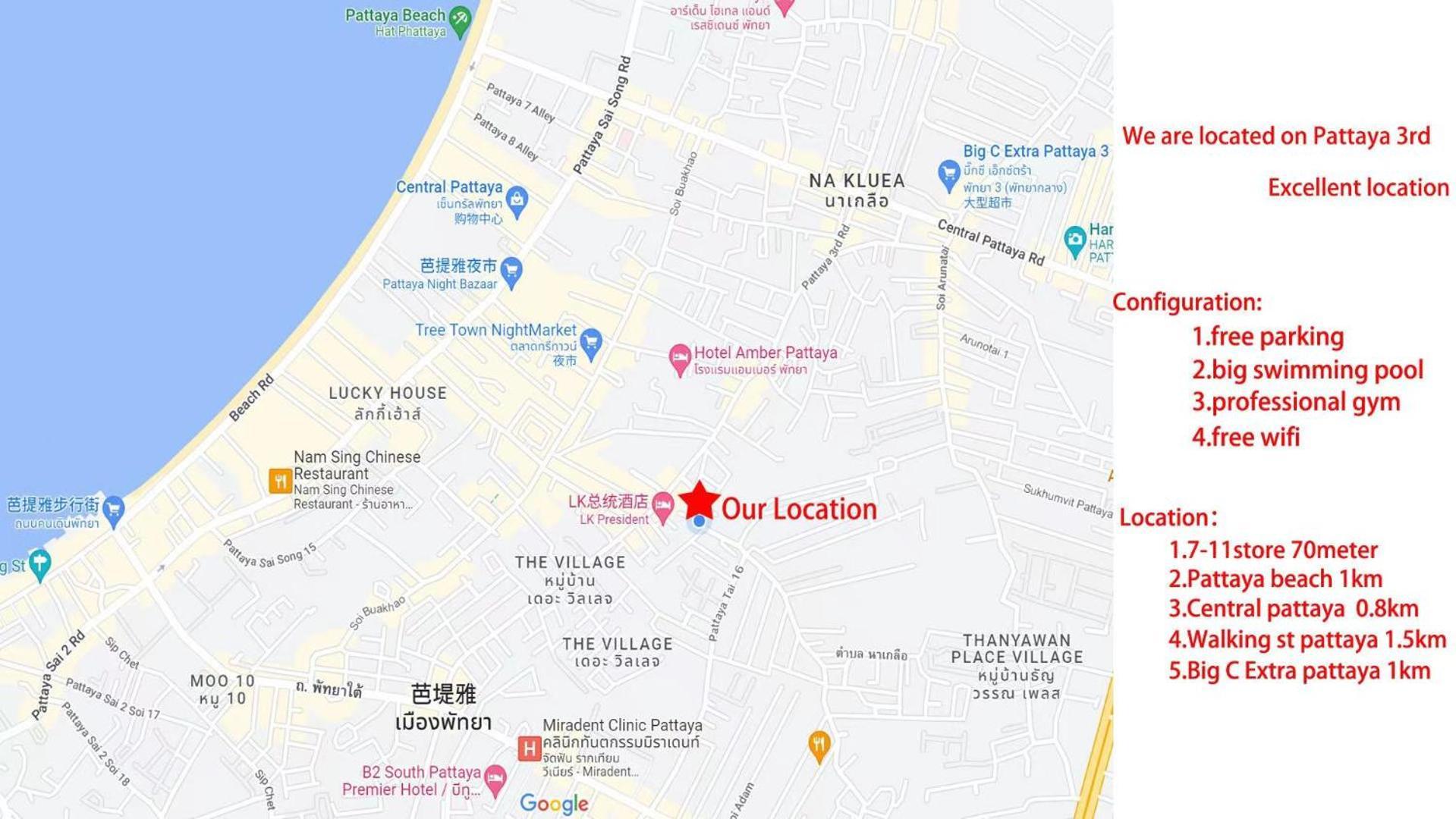 Pattaya City Center Residence K Bagian luar foto